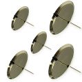 Floristik24 Set of 4 Gold Metal Candle Holders with Pin for Wreaths