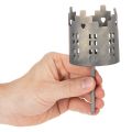 Set of 2 Metal Tealight Holders with Spike in House Design 6cm Silver | Floristik24.co.uk