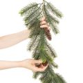 Artificial Pine Garland with Pine Cones Green 190cm | Floristik24.co.uk