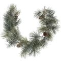 Floristik24 Artificial Pine Garland with Cones, 180cm, Green and Brown, Indoor Use