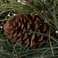 Artificial Pine Branch Wreath with Cones 60 cm Green | Floristik24.co.uk