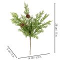 Artificial Pine Branches with Pinecones, 28cm, Set of 6 | Floristik24.co.uk