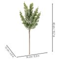 Artificial Snowy Pine Branch Set, 40cm, 3 Pieces | Floristik24.co.uk