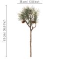 Artificial Pine Branch with Cones 93cm – Green | Floristik24.co.uk