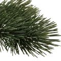 Floristik24 Artificial Fir Branch Green Brown Frost Glitter 35cm