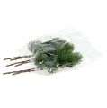 Floristik24 Pine branch artificial green H30cm 6pcs