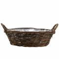 Floristik24 Large basket with handles planter willow brown Ø40cm H13cm