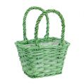 Floristik24 Basket for planting Green 20,5cm x13cm H13cm