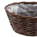 Floristik24 Oval basket for planting natural 34cm