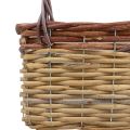 Floristik24 Basket with handles plant basket handbag brown 27×15×15cm