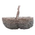 Floristik24 Basket with handle plant basket whitewashed 40/34/27cm set of 3