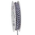 Floristik24 Striped gift ribbon/cord for creative decoration, 3mm thick, 20m long