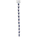 Striped gift ribbon/cord for creative decoration, 3mm thick, 20m long | Floristik24.co.uk