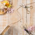 Two-Tone Gift Ribbon Cord 3mm x 20m in Light Brown and Cream | Floristik24.co.uk