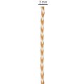 Two-Tone Gift Ribbon Cord 3mm x 20m in Light Brown and Cream | Floristik24.co.uk