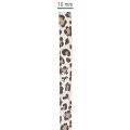 Leopard Print Curling Ribbon Cotton 10mm x 100m for Decorative Use | Floristik24.co.uk