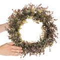Artificial Eucalyptus Wreath Round 45cm Green and Brown | Floristik24.co.uk