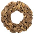 Floristik24 Natural Wooden Wreath 35cm Round for Home Décor