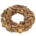 Natural Wooden Wreath 35cm