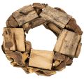 Natural Wooden Wreath 35cm