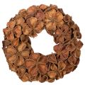 Floristik24 Natural Dried Lotus Wreath 35cm Brown for Home Decoration