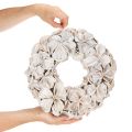 Natural Dried Lotus Flower Wreath 35cm for Indoor Decoration | Floristik24.co.uk