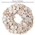 Natural Dried Lotus Flower Wreath 35cm for Indoor Decoration | Floristik24.co.uk