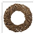 Decorative wreath made of natural branches, rattan wreath, round, large, 45cm. | Floristik24.co.uk