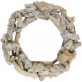 Floristik24 Decorative wreath wood root wreath white washed Ø35cm H9cm