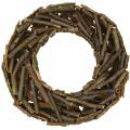 Floristik24 Decorative wreath with branches and bark moss Ø40cm