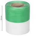 Green and white moiré wreath ribbon, 100mm x 25m - national ribbon, taffeta binding, bow ribbon, decorative ribbon | Floristik24.co.uk