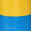 Blue and yellow moiré wreath ribbon, 100mm, national ribbon, club ribbon, decorative ribbon, festive mourning ribbon, acetate | Floristik24.co.uk
