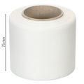 White wreath ribbon, high quality, 75mm x 25m - decorative ribbon for floristry and funeral services, ideal for printing. | Floristik24.co.uk
