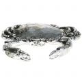Floristik24 Silver Antique-Style Decorative Crab – 12cm