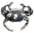 Silver Antique-Style Decorative Crab – 12cm | Floristik24.co.uk