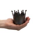 Metal Crown Decorative Ornament Black 10cm for Home Décor | Floristik24.co.uk