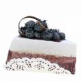 Floristik24 Piece of cake blueberry artificial 10cm