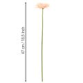 Artificial Gerbera Flowers Apricot 47cm 6pcs | Floristik24.co.uk