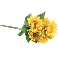 Floristik24 Artificial Sunflower Bouquet Pick Yellow 45cm