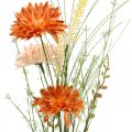 Floristik24 Artificial meadow flowers Orange artificial flowers at the Pick summer decoration