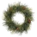Floristik24 Artificial Pine Wreath with Cones - 60 cm - Green