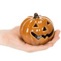 Ceramic Pumpkin LED Decoration 10cm Orange | Floristik24.co.uk