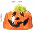 Decorative ceramic pumpkin figurine for autumn and Halloween, 8cm | Floristik24.co.uk