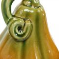 Floristik24 Decorative pumpkin ceramic orange, green assorted H7.5 / 10 / 11cm 3pcs