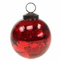 Floristik24 Christmas tree decorations Christmas ball glass red Ø8cm 6pcs