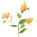 Floristik24 Artificial Gloriosa Flower Orange with Long Stems for Vases 80cm 3pcs