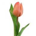 Floristik24 Artificial flower Tulip Peach Real Touch spring flower H21cm