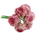 Floristik24 Artificial Flowers Decoration Artificial Peonies Pink Antique 27cm 7pcs