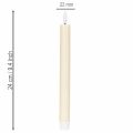 ProductNameCream White Real Wax LED Taper Candles, 24 cm, Warm White Light, Six Hour Timer, Set of 2/ProductName
ProductDescription<h2>LED Taper Candles for Indoor Table and Home Decor</h2>
<p>This set contains two cream white LED taper candles made from | Floristik24.co.uk