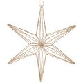 Floristik24 Gold Wire LED Star Decoration with Warm White Lights, 32cm, Indoor Use